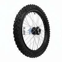 Заднее колесо и шина в сборе (E-Mark) 80/100-19